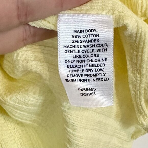 NWT BP by Nordstrom Short Sleeve Lettuce Trim Henley Scoop Crop - 3X - Picture 4 of 6